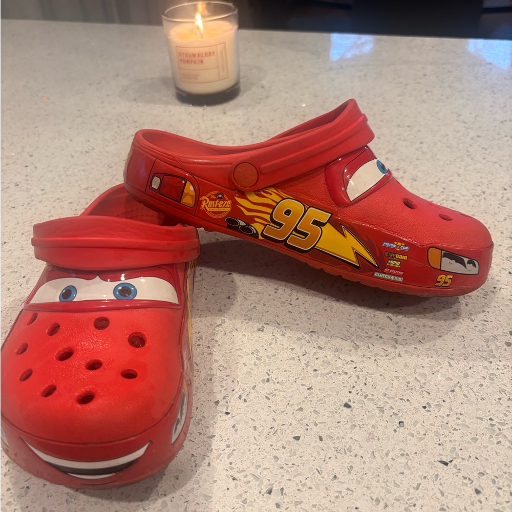 Red Lightning McQueen Crocs